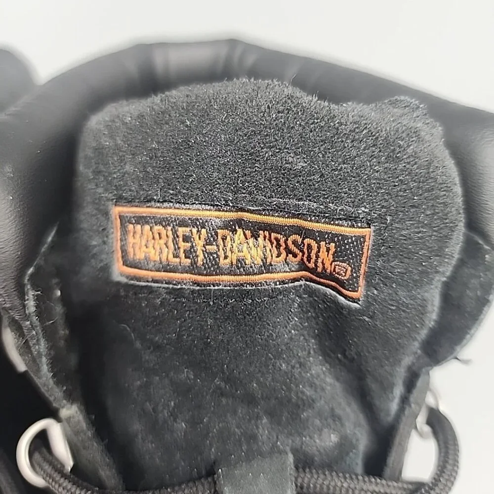 Harley Davidson Mens Boots Badlands Lace-Up 12 W Black Leather
